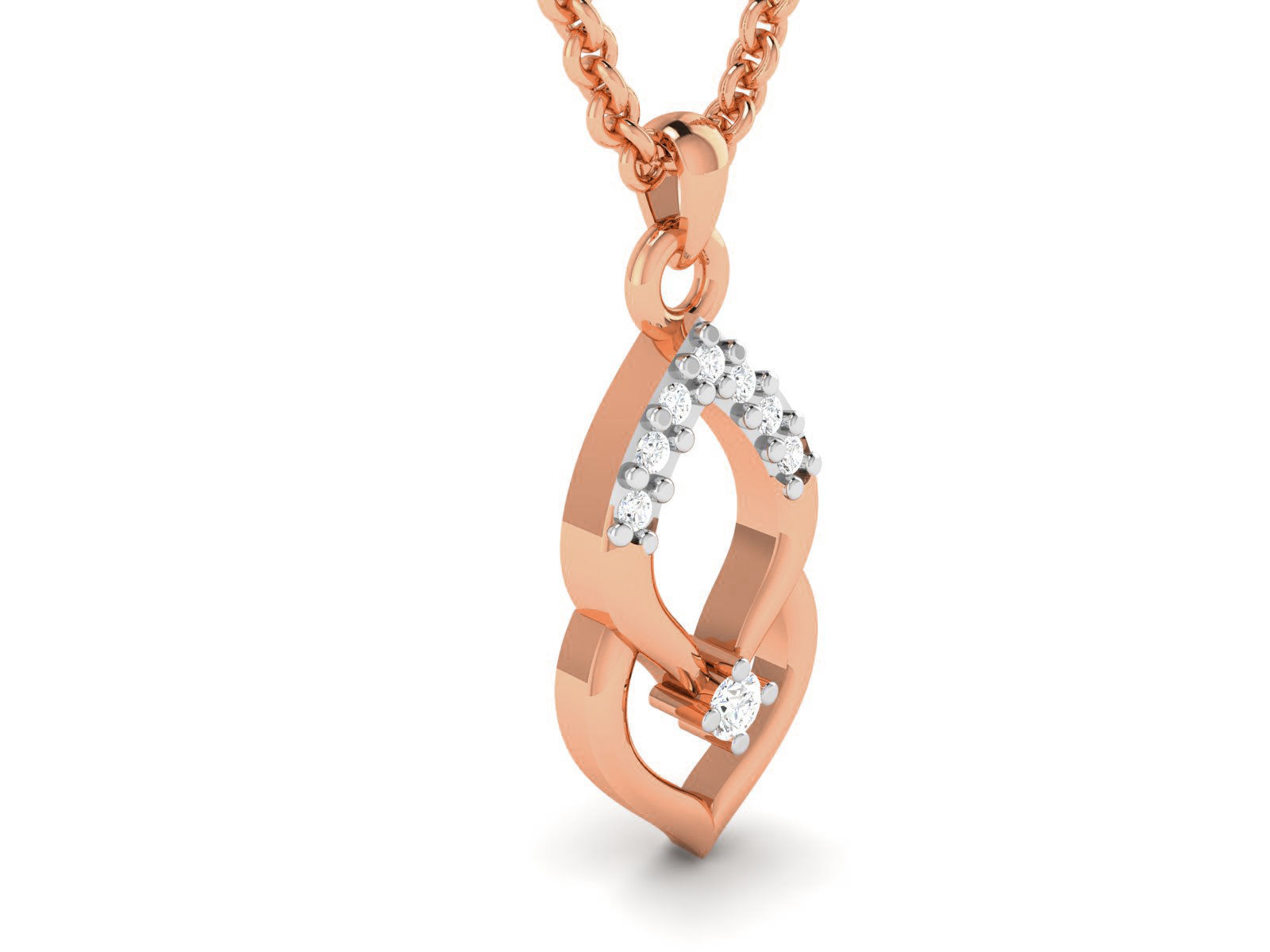 Light wt Diamond Charms Pendant 3dm render Detail 3D print model_2