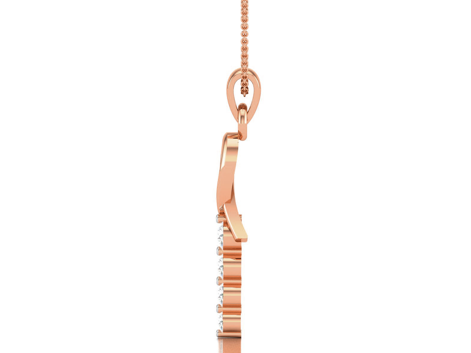 Light wt Diamond Charms Pendant 3dm render Detail 3D print model_3