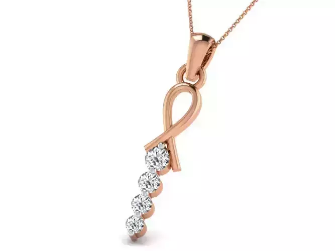 Light wt Diamond Charms Pendant 3dm render Detail