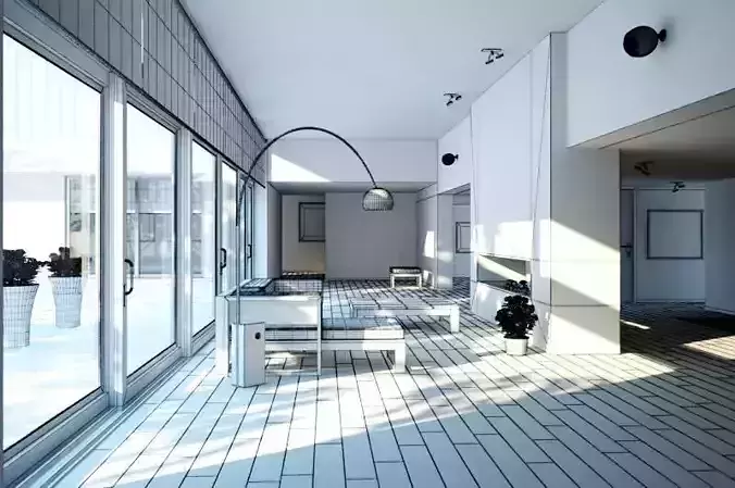 Spacious Light Living Room