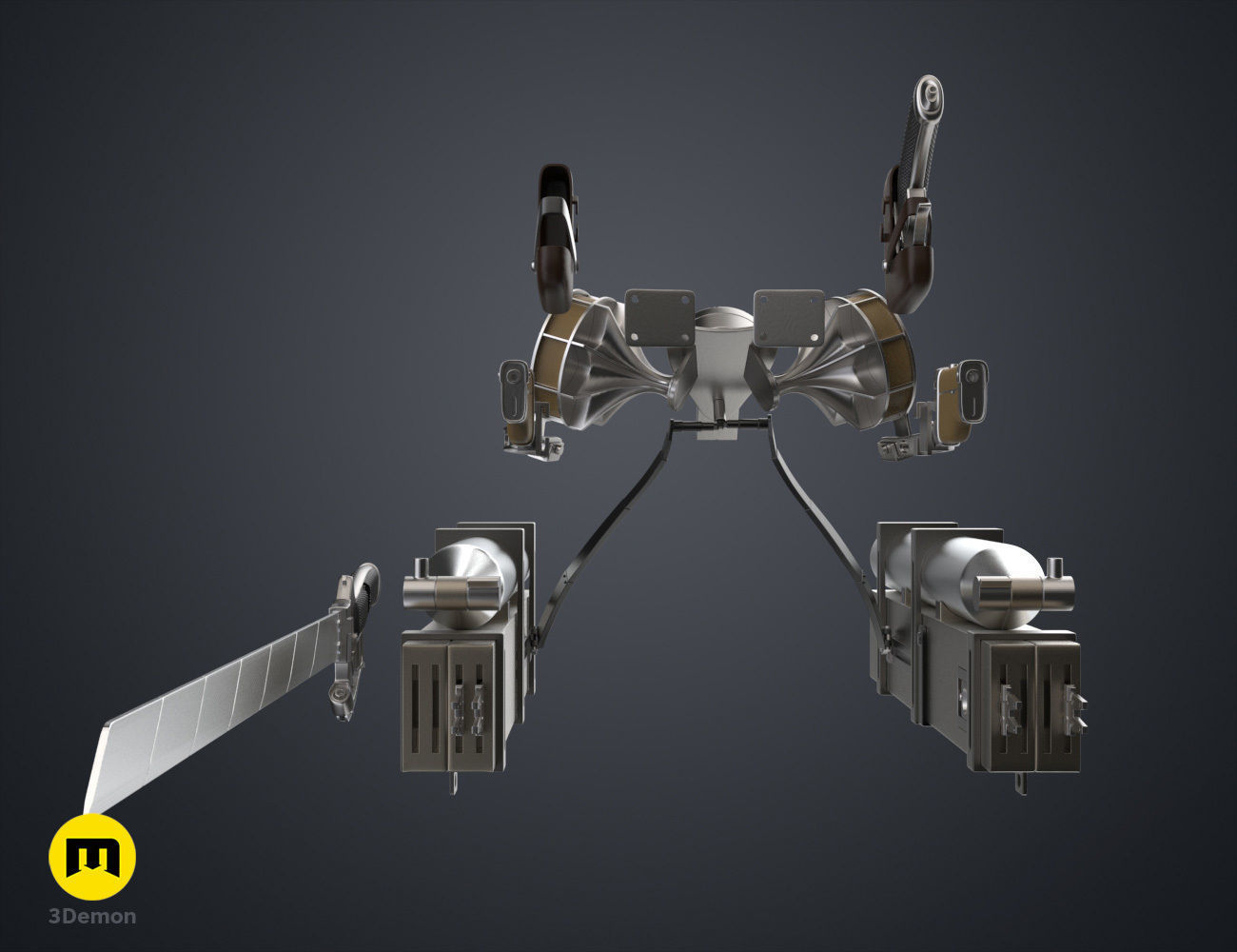 ODM Gear and Swords - Attack on Titan 3D print model_25
