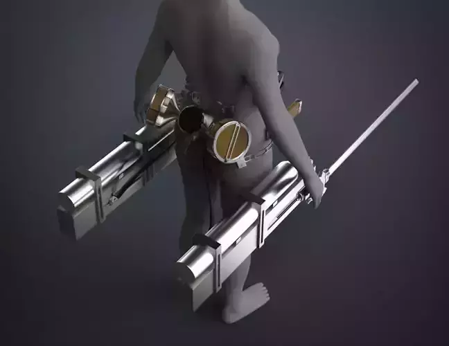 ODM Gear and Swords - Attack on Titan 3D print model
