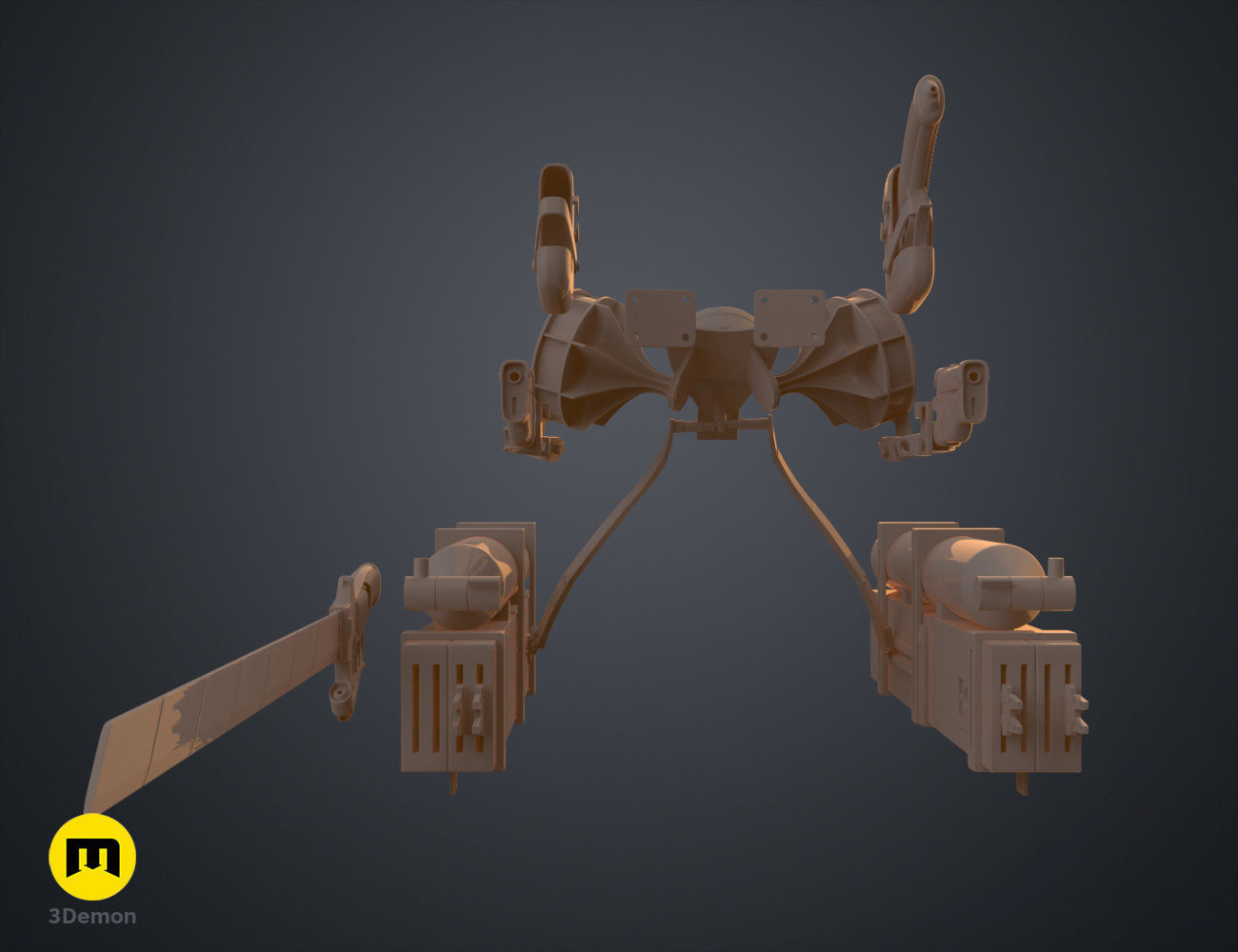 ODM Gear and Swords - Attack on Titan 3D print model_20