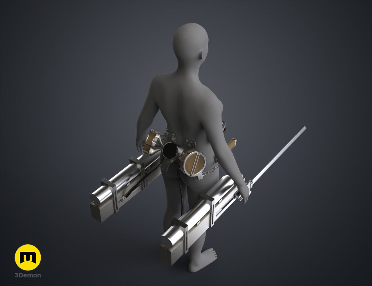 ODM Gear and Swords - Attack on Titan 3D print model_30
