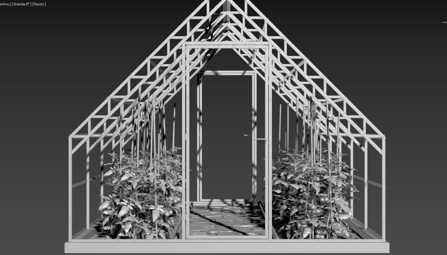 Greenhouse Rendering Greenhouse 3D model | CGTrader