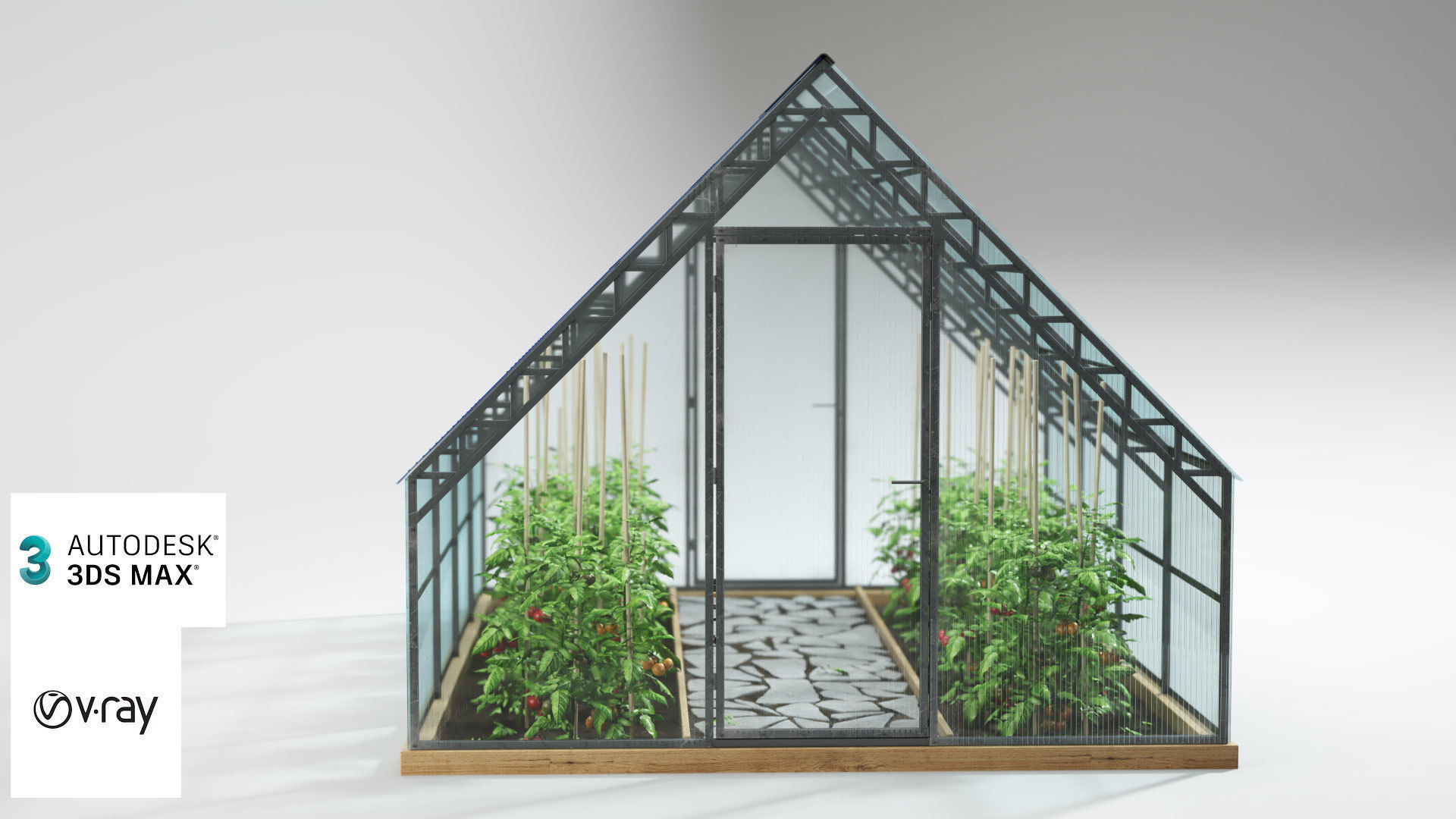Greenhouse Rendering Greenhouse 3D model | CGTrader
