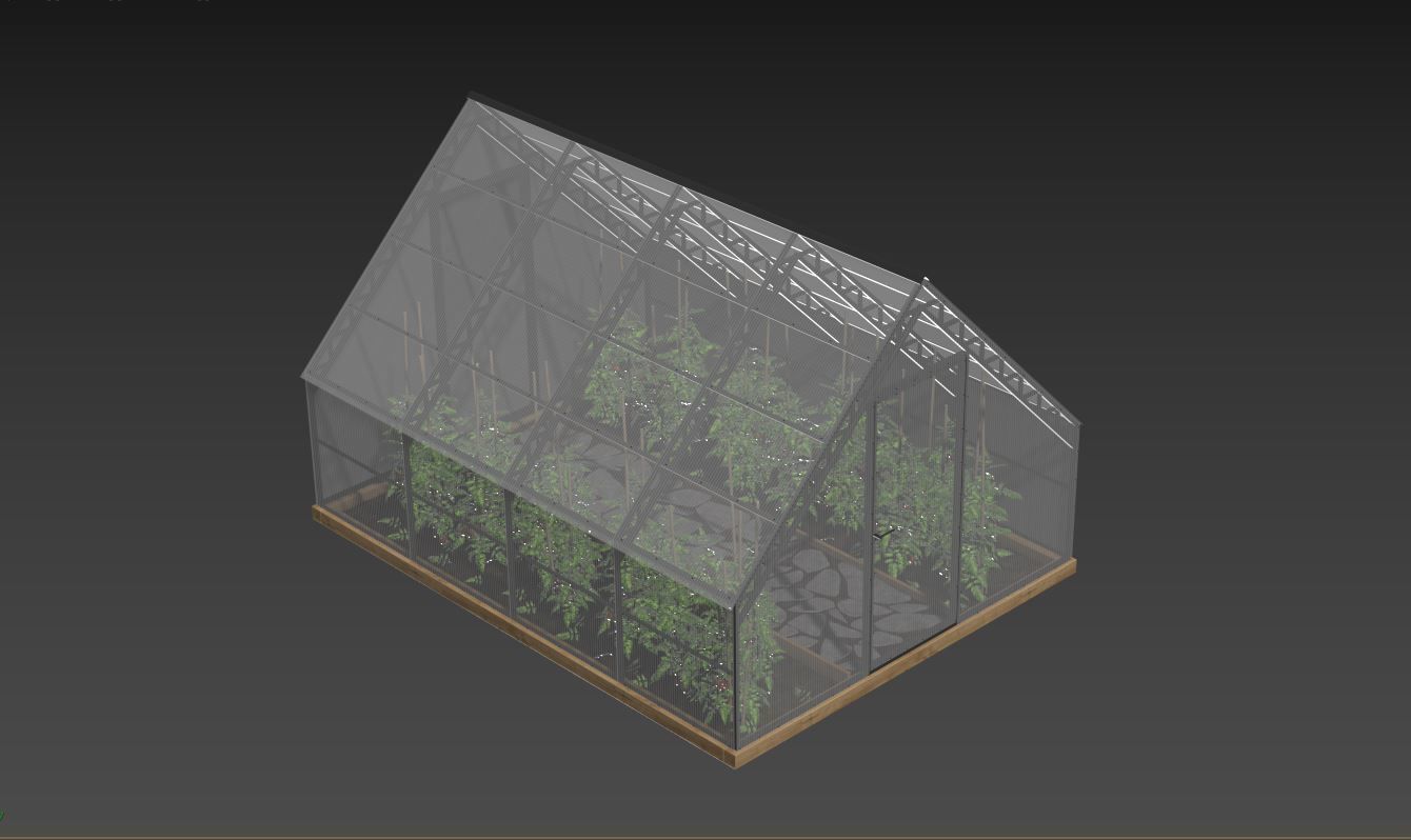 Greenhouse Rendering Greenhouse 3D model | CGTrader