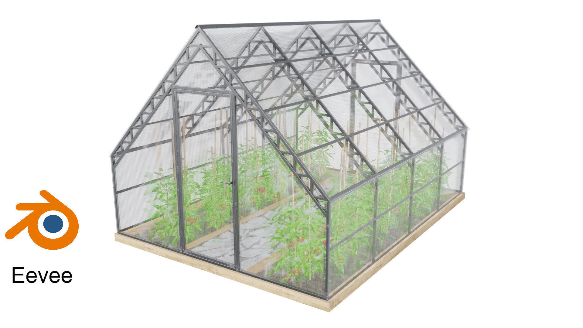 Greenhouse Rendering Greenhouse 3D model | CGTrader