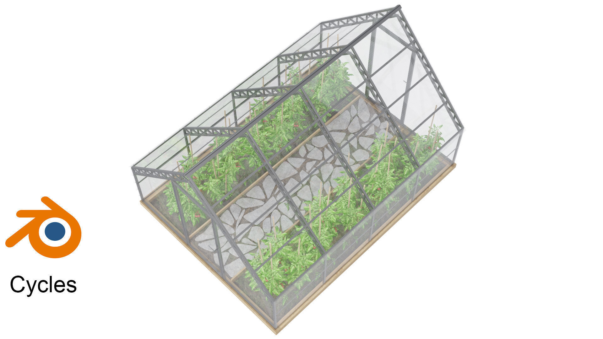 Greenhouse Rendering Greenhouse 3D model | CGTrader