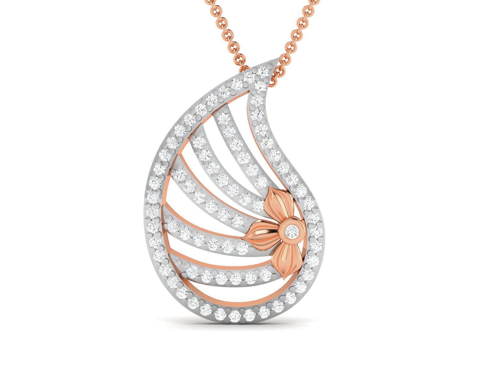 Light wt Diamond Charms Pendant 3dm render Detail 3D print model_2