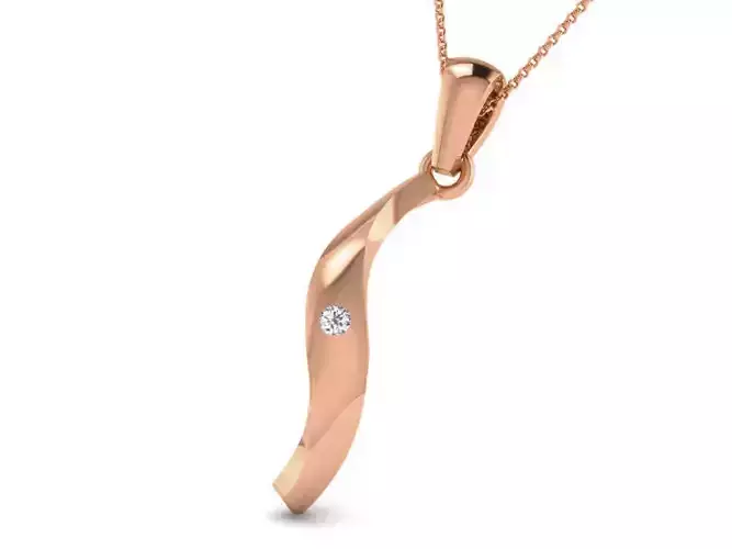 Light wt Diamond Charms Pendant 3dm render Detail