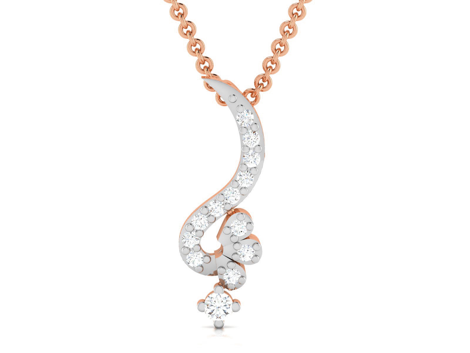 Light wt Diamond Charms Pendant 3dm render Detail 3D print model_3