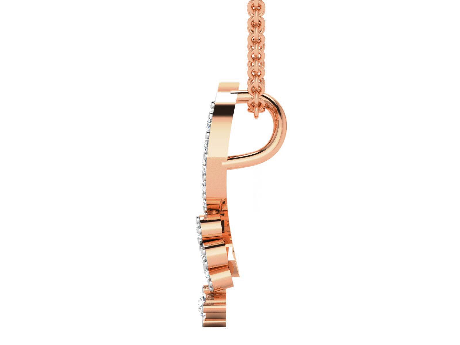 Light wt Diamond Charms Pendant 3dm render Detail 3D print model_4