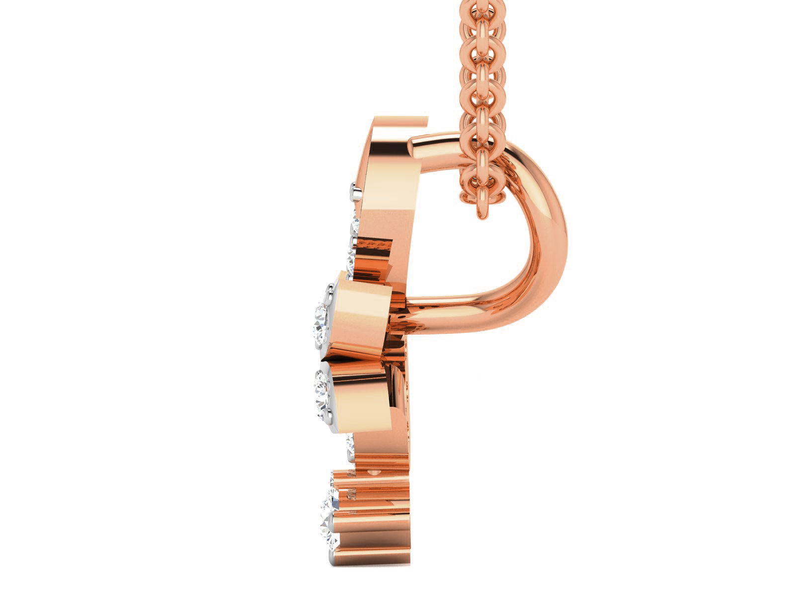 Light wt Diamond Charms Pendant 3dm render Detail 3D print model_4