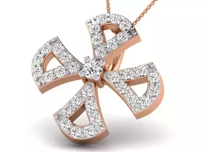 Light wt Diamond Charms Pendant 3dm render Detail