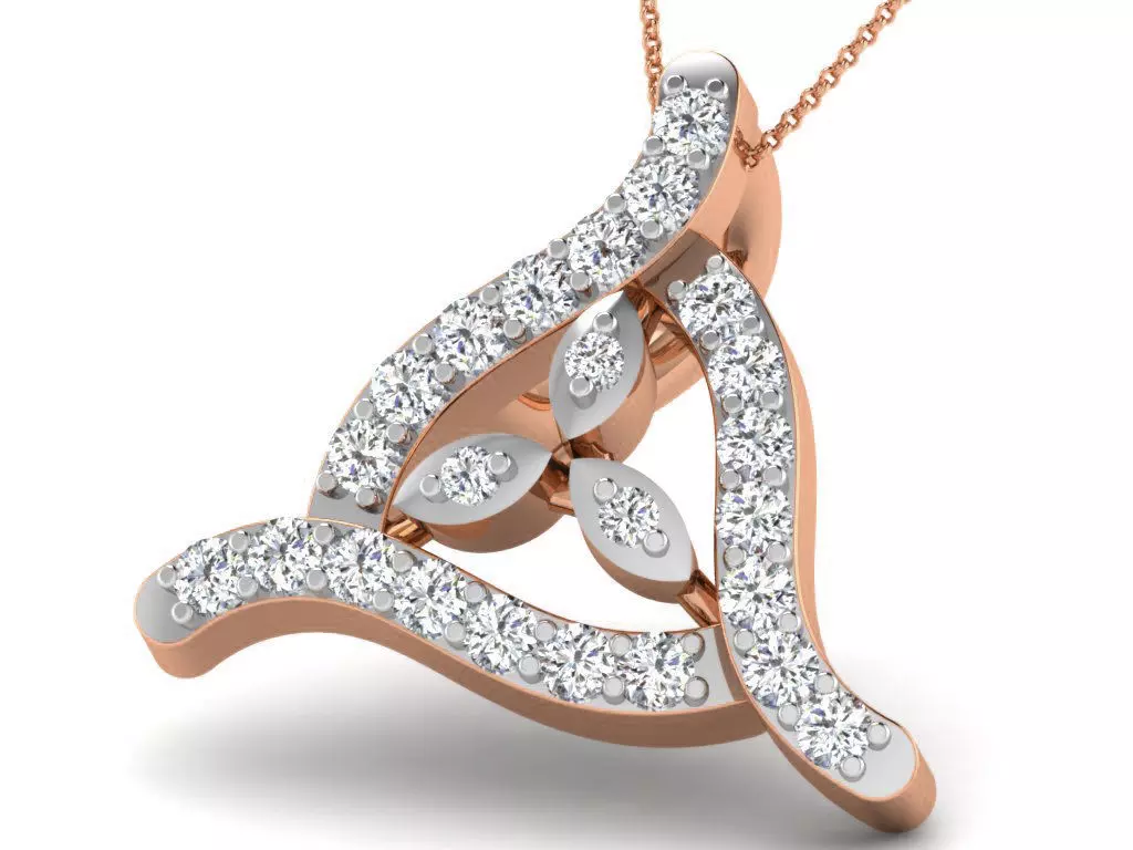 Light wt Diamond Charms Pendant 3dm render Detail 3D print model_0