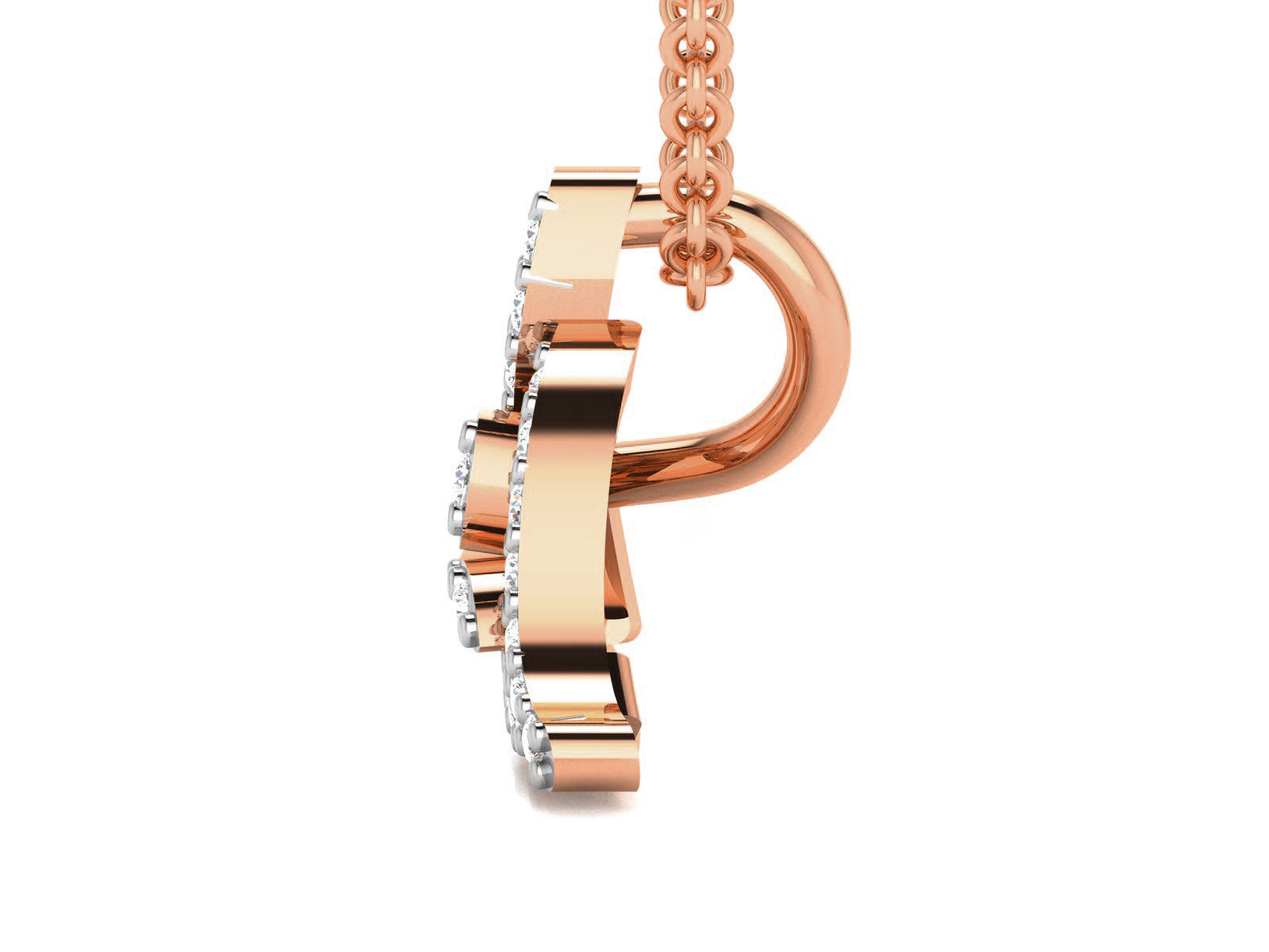 Light wt Diamond Charms Pendant 3dm render Detail 3D print model_4