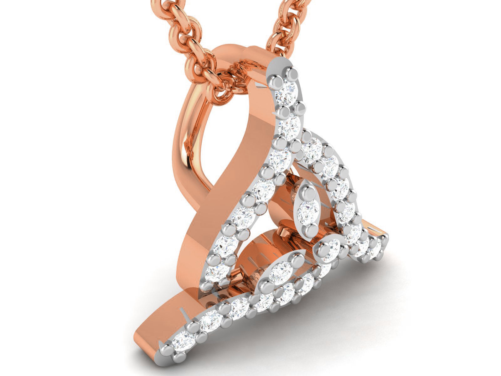 Light wt Diamond Charms Pendant 3dm render Detail 3D print model_2