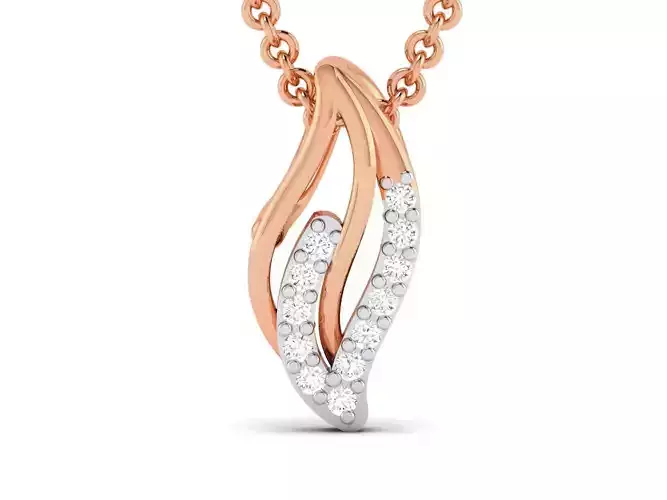 Light wt Diamond Charms Pendant 3dm render Detail