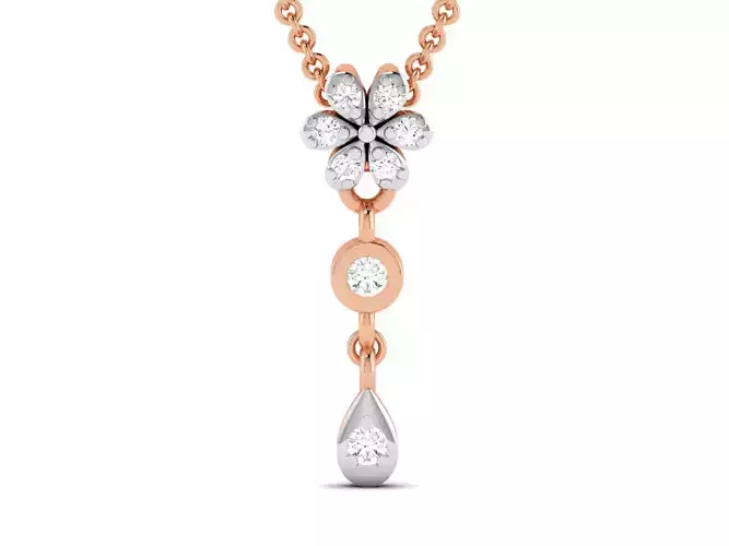 Light wt Diamond Charms Pendant 3dm render Detail