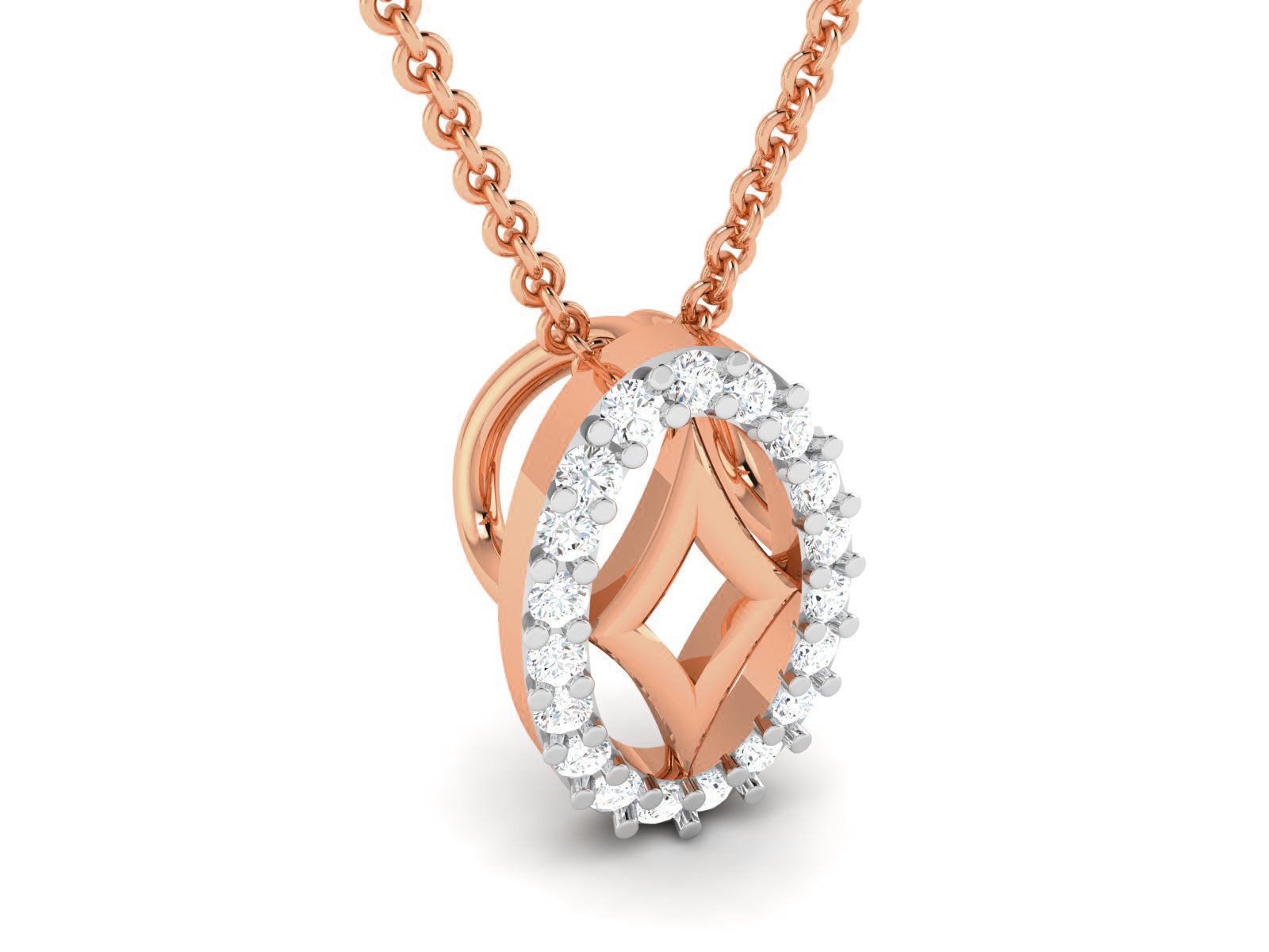 Light wt Diamond Charms Pendant 3dm render Detail 3D print model_2