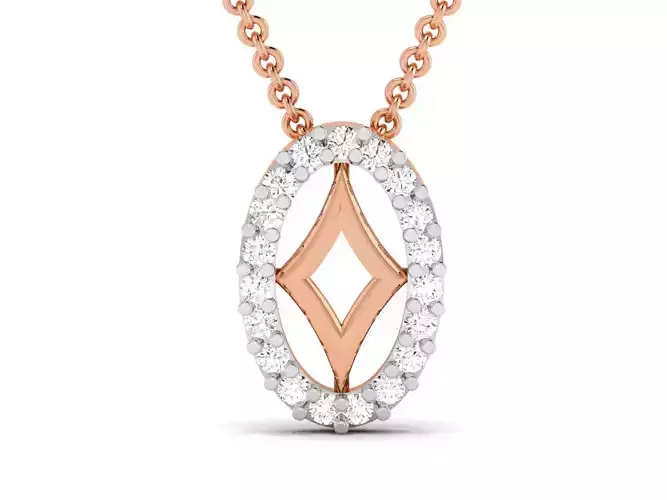Light wt Diamond Charms Pendant 3dm render Detail