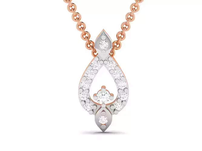 Light wt Diamond Charms Pendant 3dm render Detail