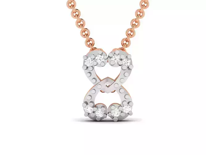 Light wt Diamond Charms Pendant 3dm render Detail