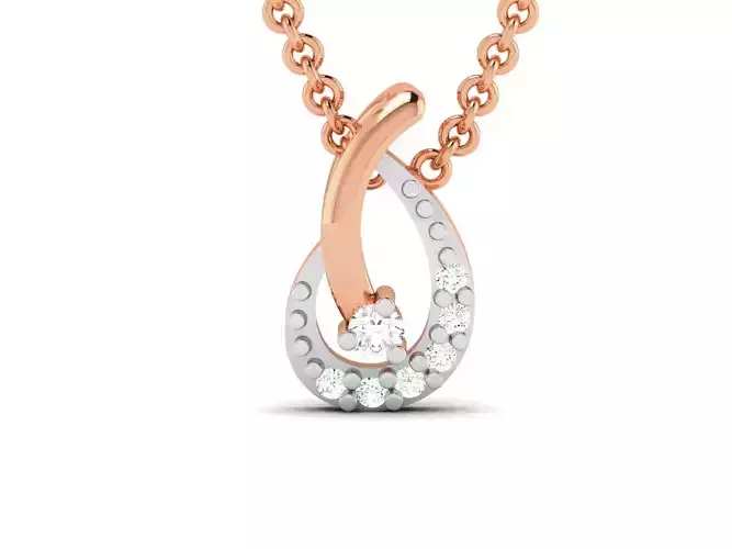 Light wt Diamond Charms Pendant 3dm render Detail