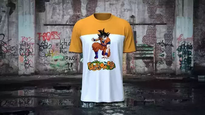 Men Super Combed Cotton T-shirt 3D model