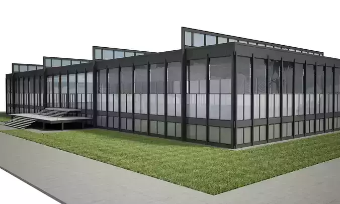 Modern Glass Office Building