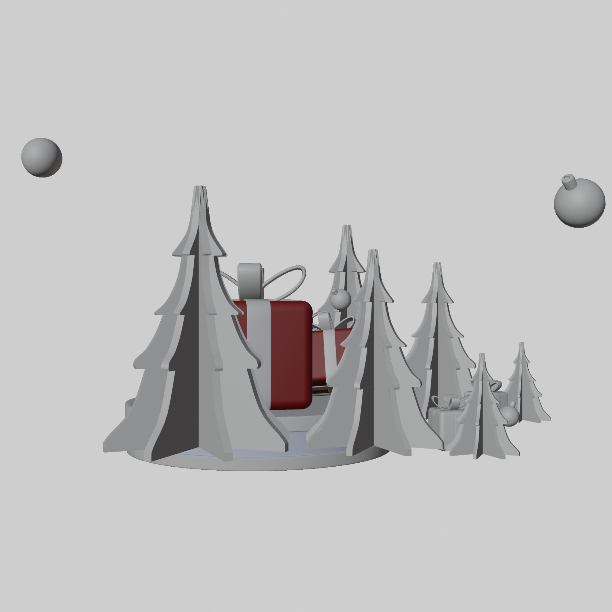 merry christmast 3D model_2