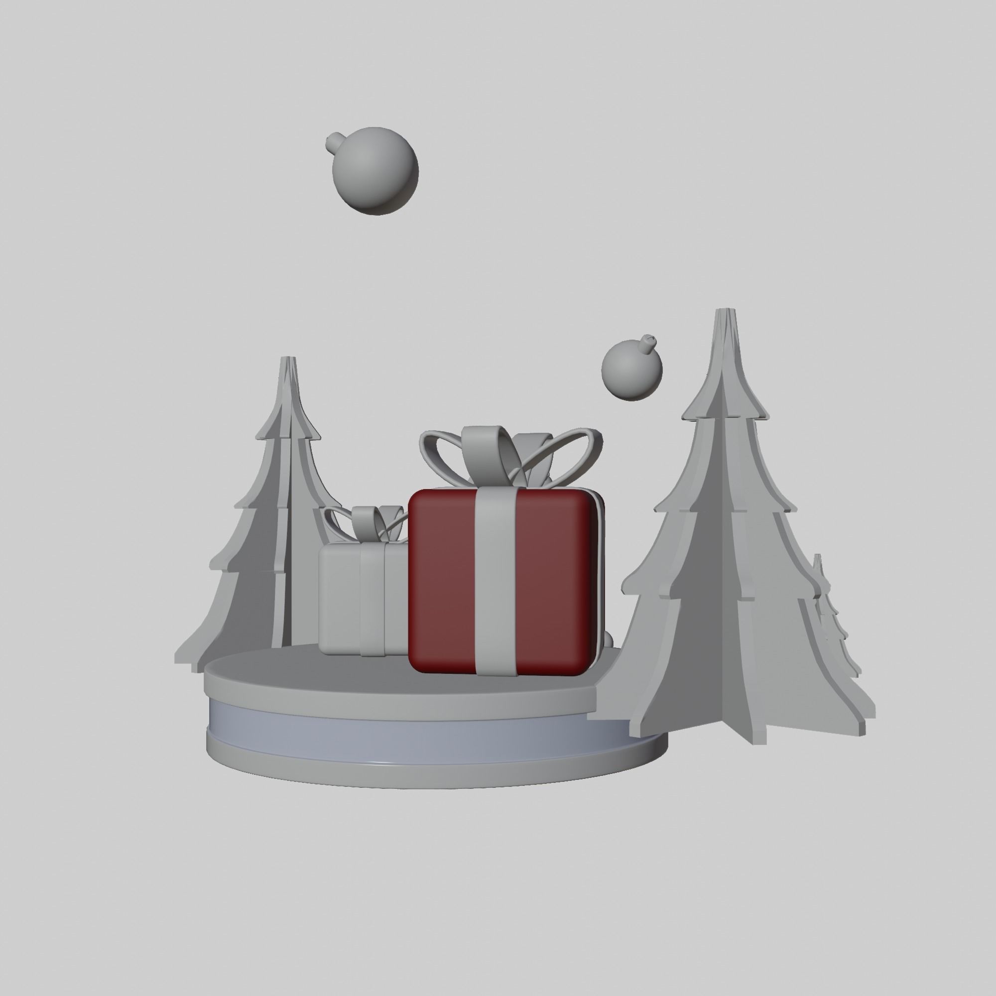 merry christmast 3D model_1