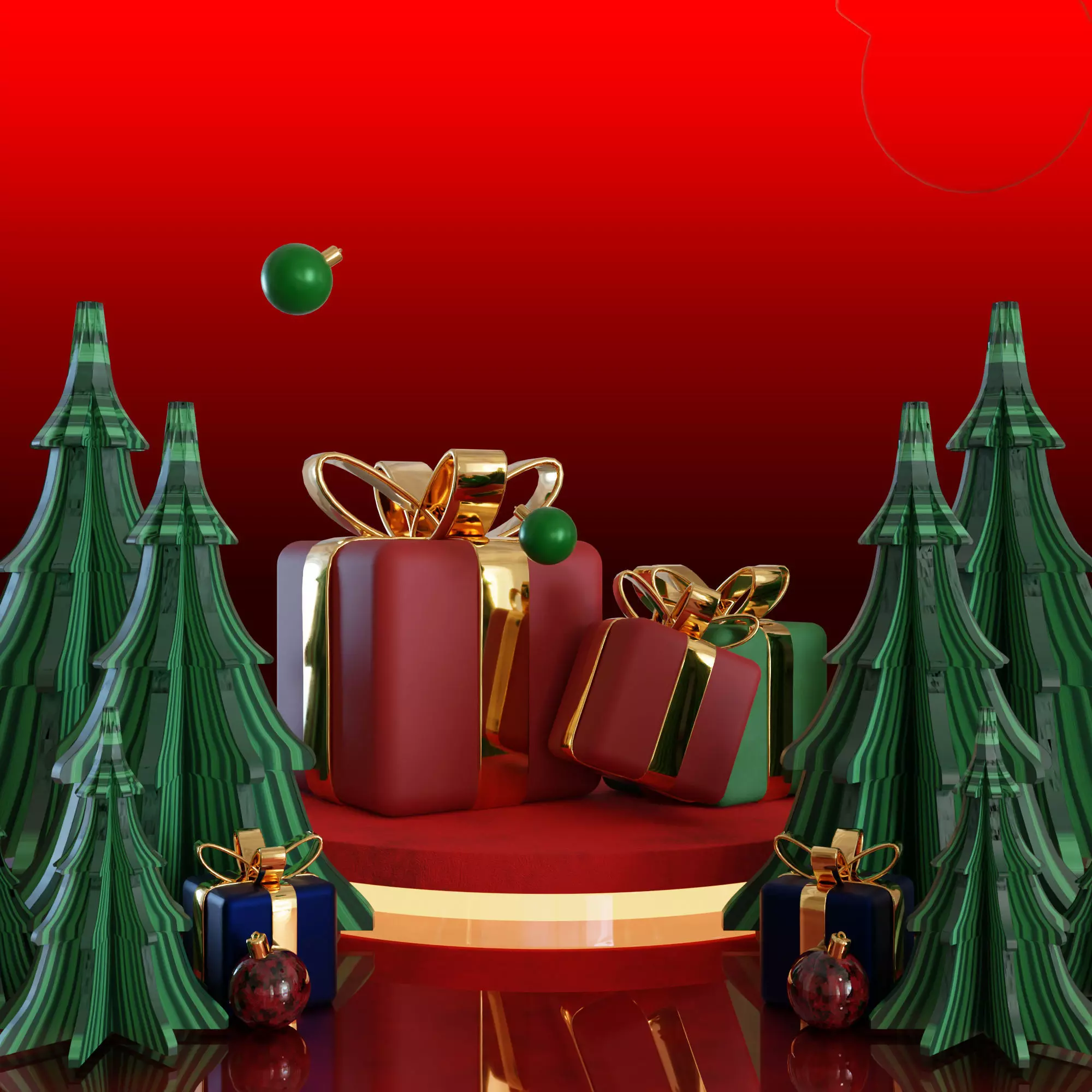 merry christmast 3D model_0