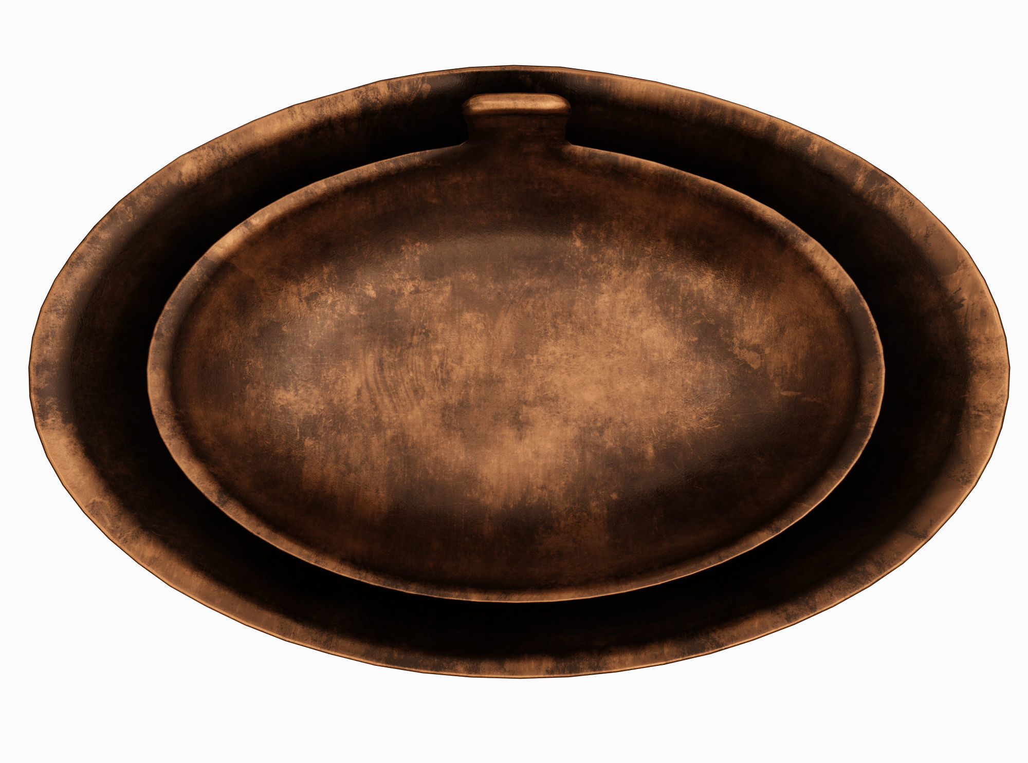 plate medieval  Low-poly 3D model_2