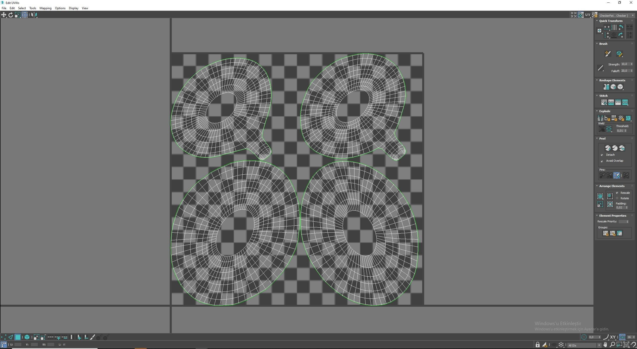 plate medieval  Low-poly 3D model_8