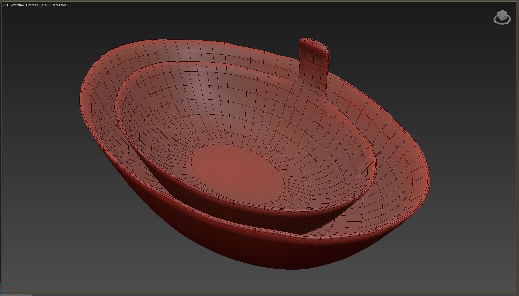 plate medieval  Low-poly 3D model_5