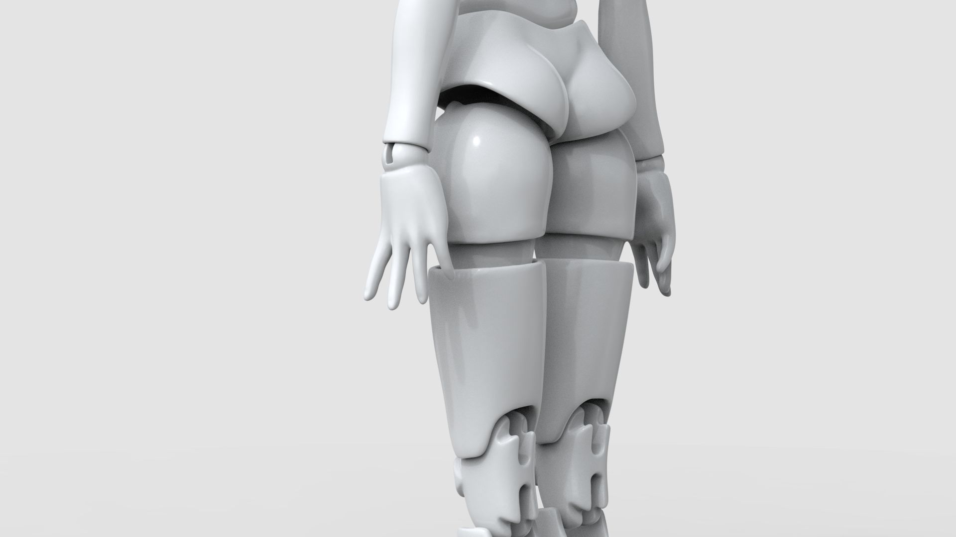 BJD doll Adeline ball joint doll 3D print model_13