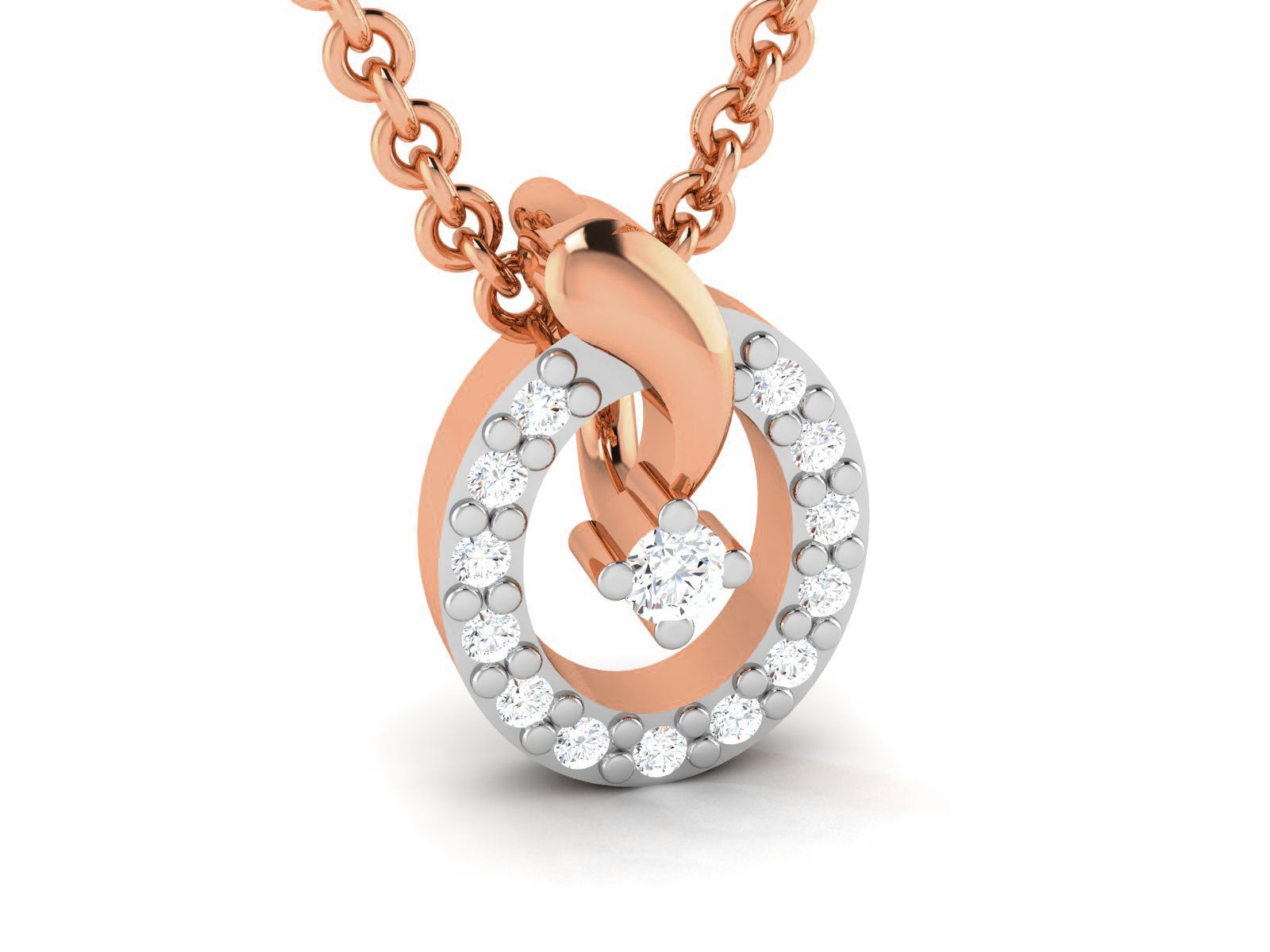 Light wt Diamond Charms Pendant 3dm render Detail 3D print model_1