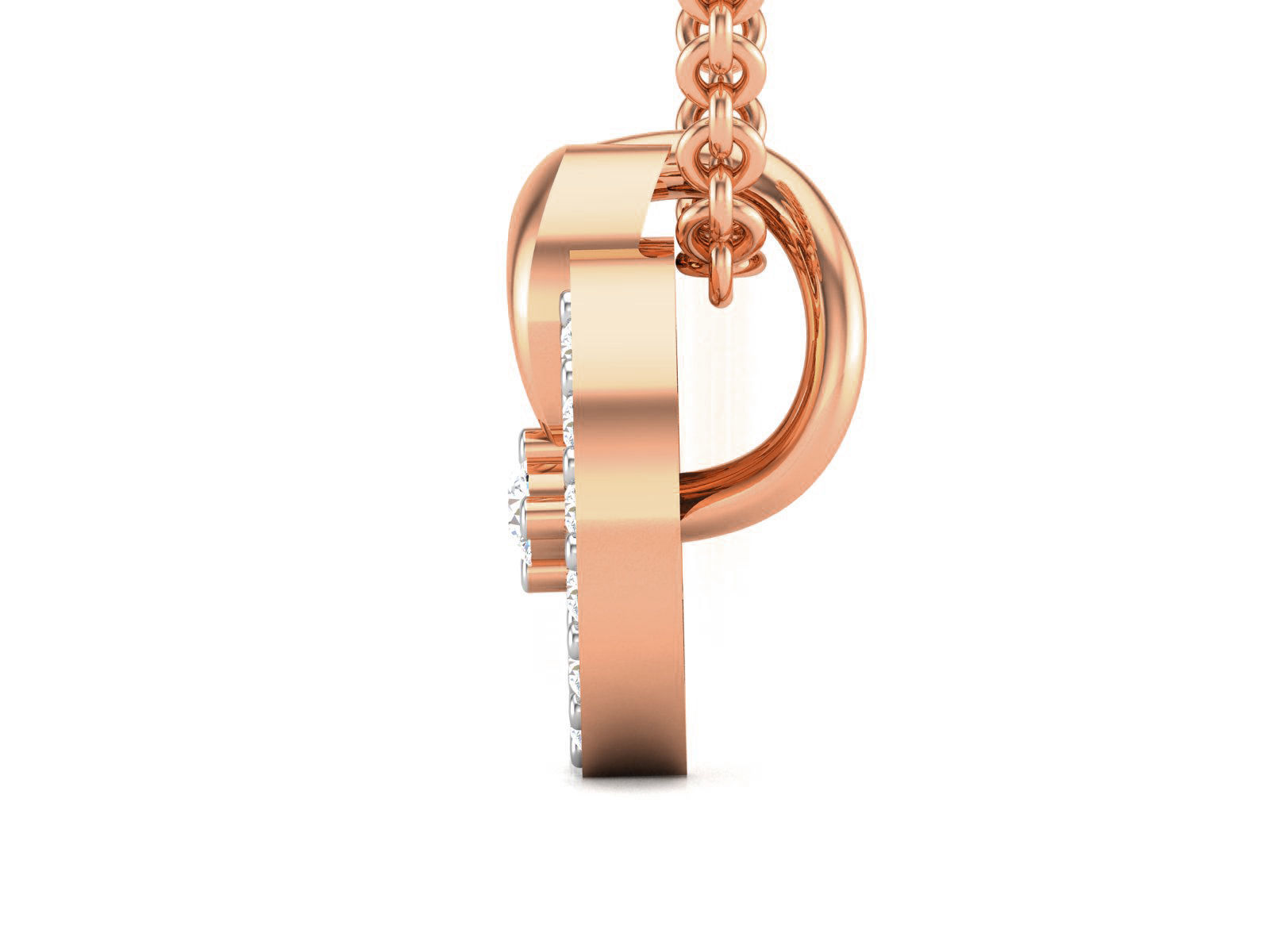 Light wt Diamond Charms Pendant 3dm render Detail 3D print model_3