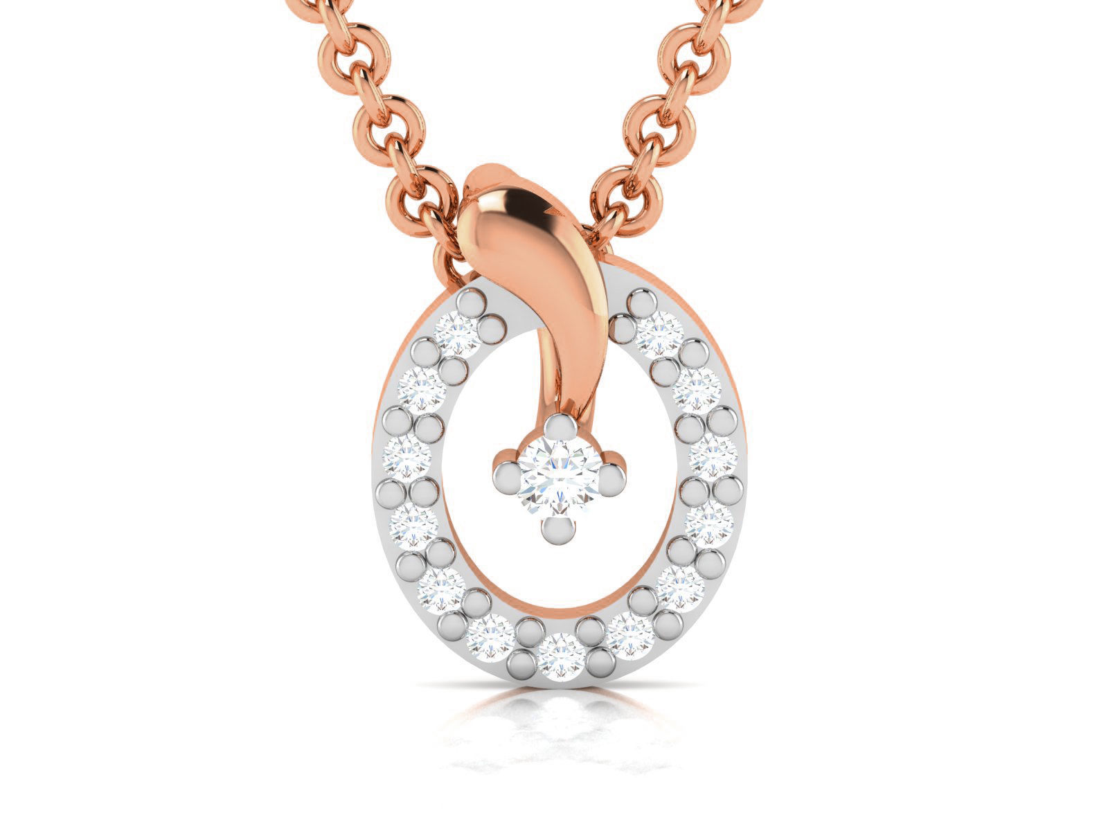 Light wt Diamond Charms Pendant 3dm render Detail 3D print model_2