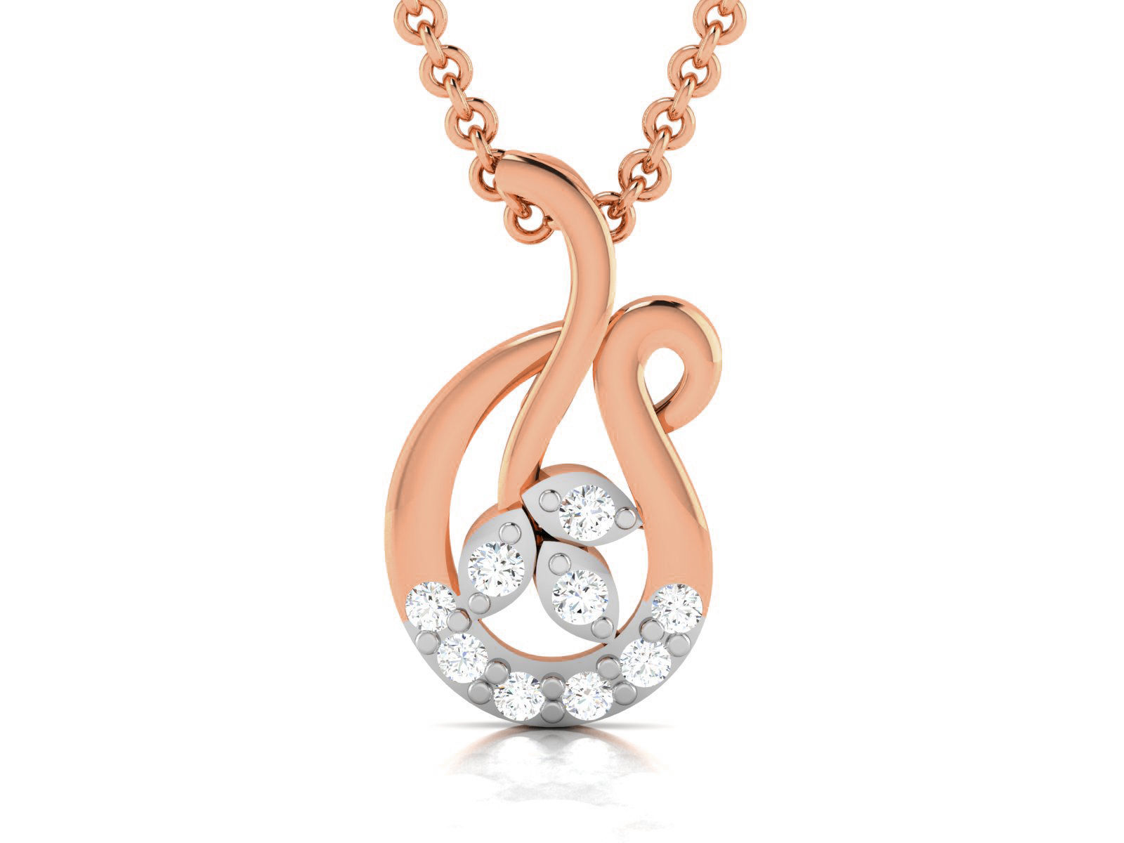 Light wt Diamond Charms Pendant 3dm render Detail 3D print model_2