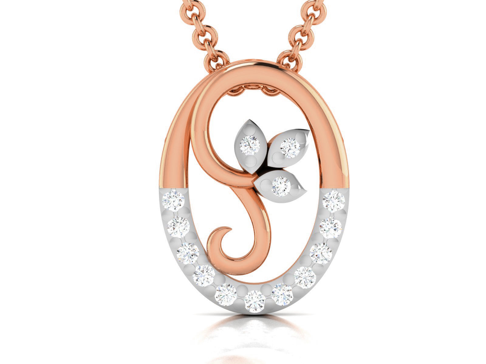 Light wt Diamond Charms Pendant 3dm render Detail 3D print model_2