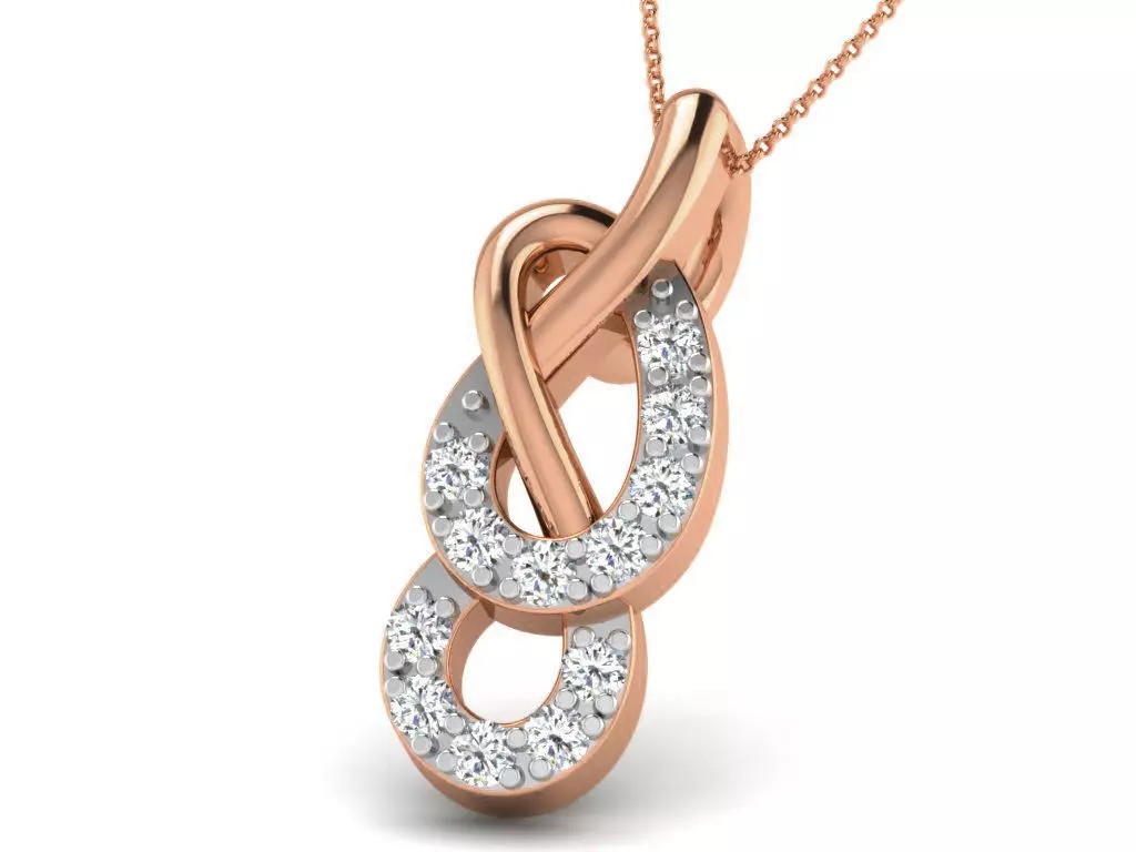 Light wt Diamond Charms Pendant 3dm render Detail 3D print model_0