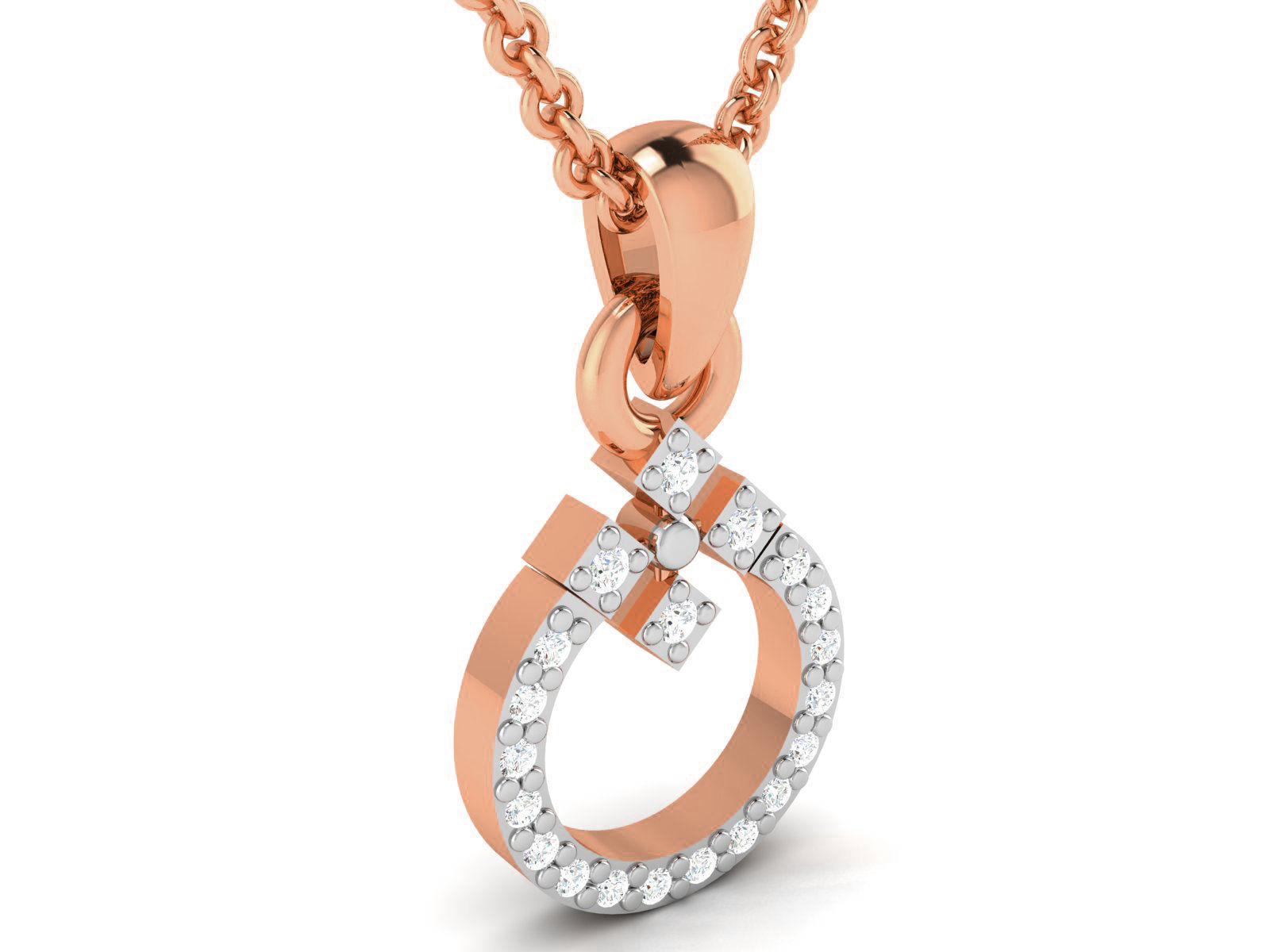 Light wt Diamond Charms Pendant 3dm render Detail 3D print model_1