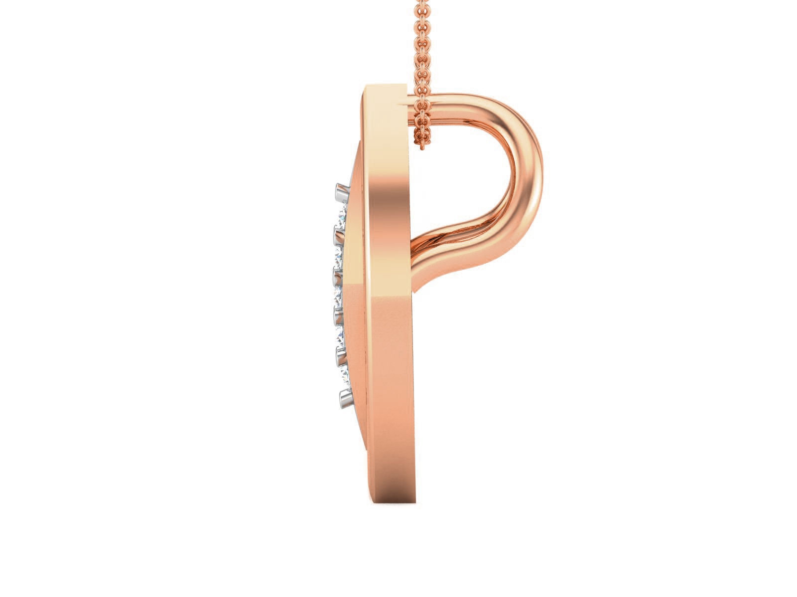 Light wt Diamond Charms Pendant 3dm render Detail 3D print model_2