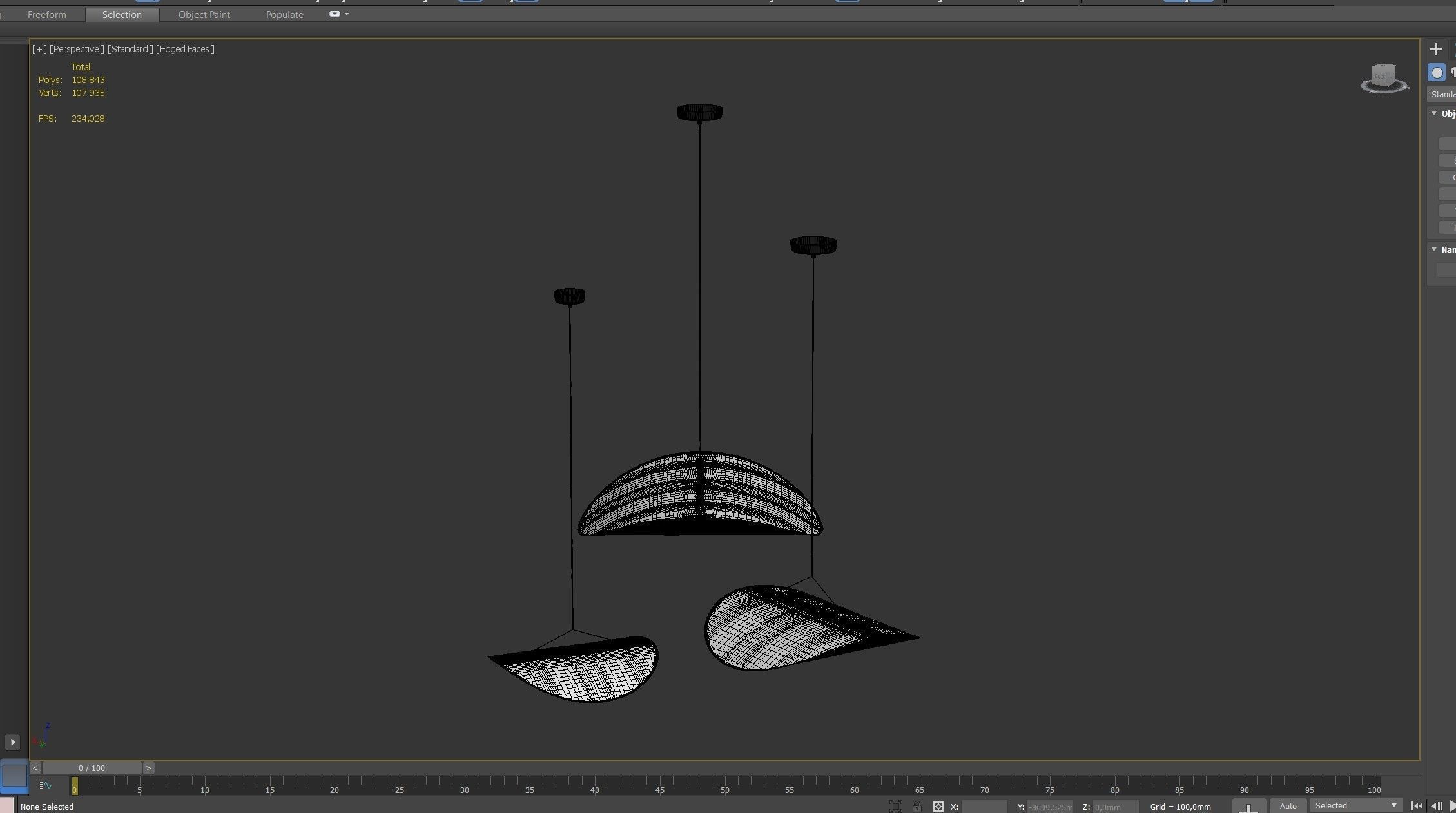 Tense Pendant Lamp D 70 90 120 3D model_9