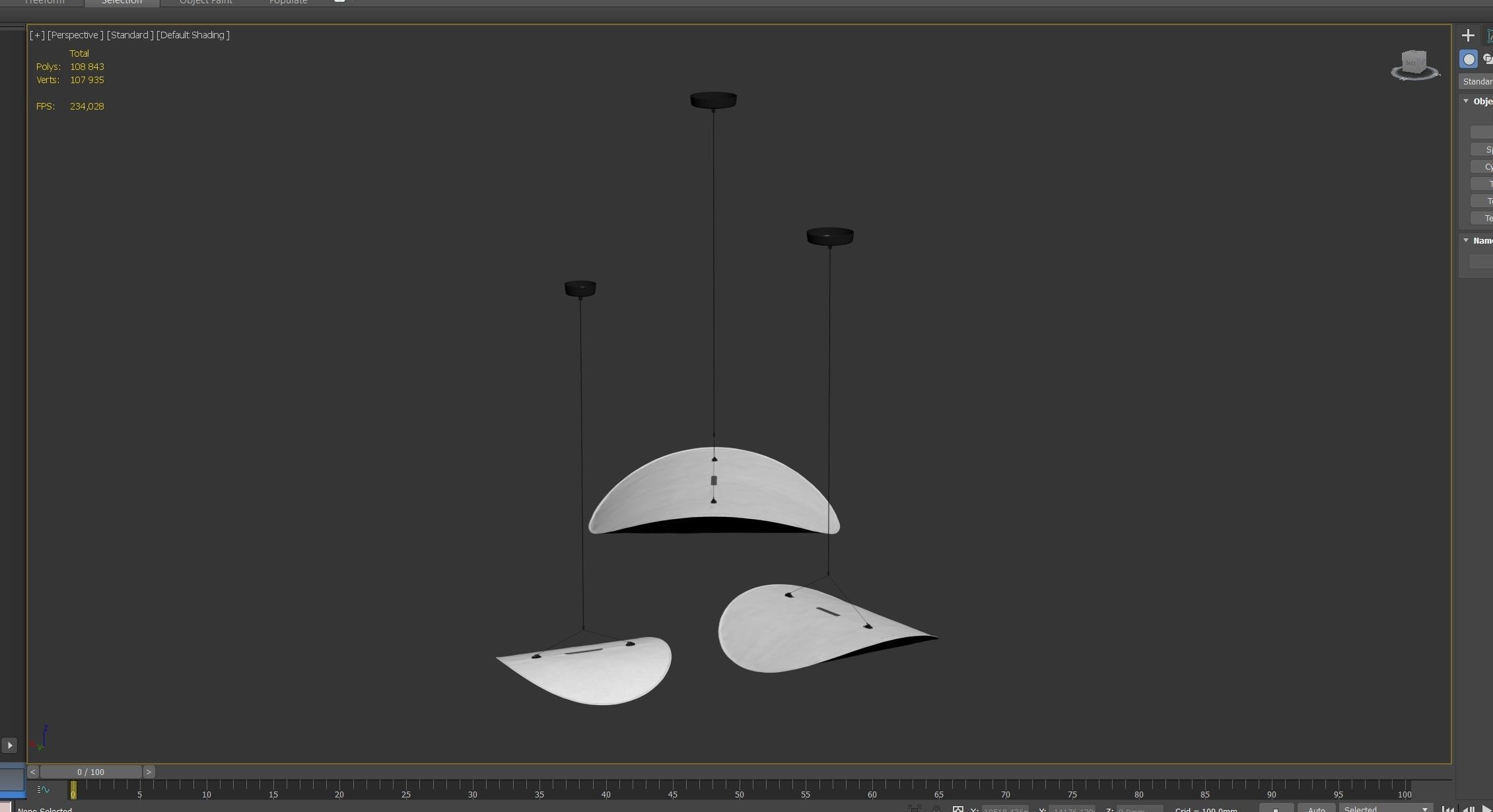 Tense Pendant Lamp D 70 90 120 3D model_8