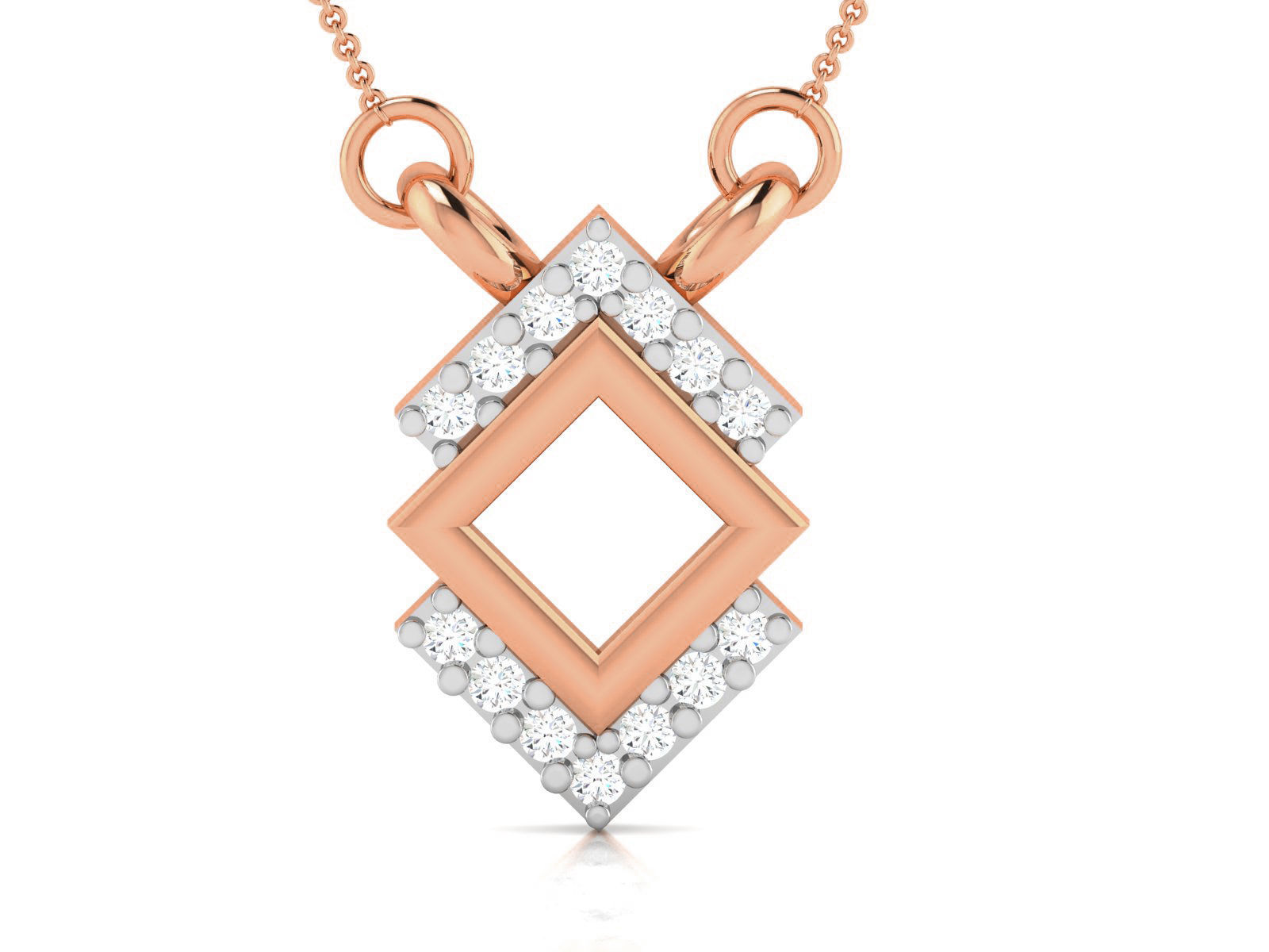 Light wt Diamond Charms Pendant 3dm render Detail 3D print model_3