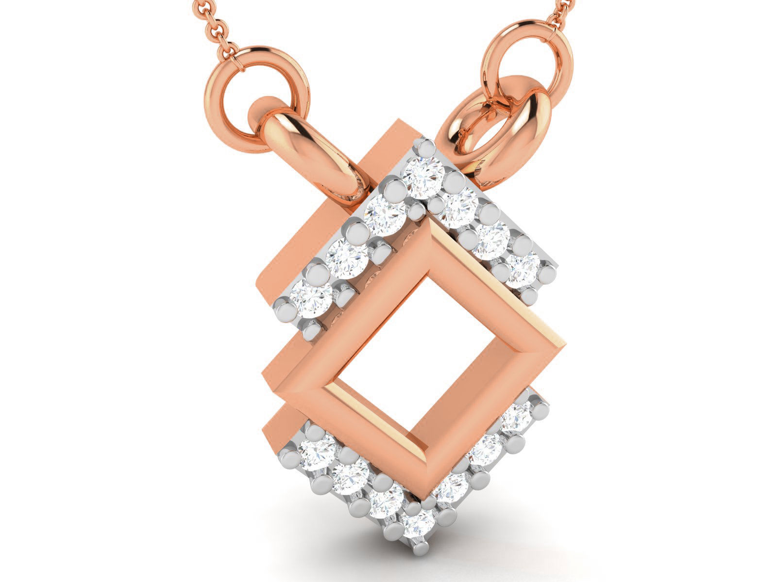 Light wt Diamond Charms Pendant 3dm render Detail 3D print model_2